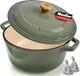 Cocotte En Fonte &eacute;maill&eacute;e Mueller Home De 6 Quarts, Ultra-robuste