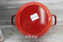Cocotte en fonte émaillée Staub 5,1 QT 4,9 L - Cerise Fabriqué en France