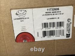 Cocotte en fonte émaillée Staub 5 qt #26 Fabriquée en France Rouge Ronde