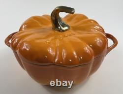 Cocotte en fonte émaillée Staub en forme de citrouille, 3,5 litres