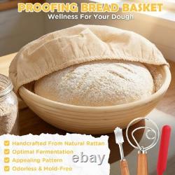 Cocotte en fonte émaillée avec couvercle, 5 quarts inclus, blanc crème