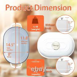 Cocotte en fonte émaillée de 6QT avec couvercle et tapis en silicone pour un pain parfait