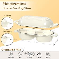 Cocotte en fonte émaillée pour la cuisson du pain au levain avec couvercle en forme de L	  <br/>   