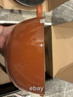 Cocotte en fonte en forme de citrouille Staub 3,75 Qt RARE