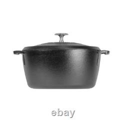Cocotte en fonte légère Lodge Blacklock de 5,5 quarts avec couvercle