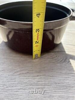 Cocotte en fonte ronde Staub Aubergine 1,9 Qt-1,8L - Marmite hollandaise 18cm-7.3in