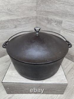 Cocotte en fonte ronde WAGNER WARE avec couvercle sifflant, n° 10, vintage