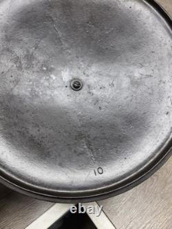 Cocotte en fonte ronde WAGNER WARE avec couvercle sifflant, n° 10, vintage