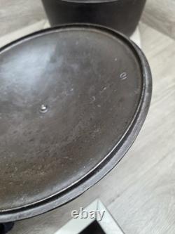 Cocotte en fonte ronde WAGNER WARE avec couvercle sifflant, n° 10, vintage