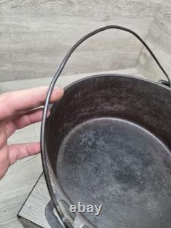 Cocotte en fonte ronde WAGNER WARE avec couvercle sifflant, n° 10, vintage