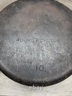 Cocotte en fonte ronde WAGNER WARE avec couvercle sifflant, n° 10, vintage