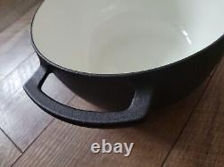 Cocotte en fonte vintage Richard Nissen M4313 avec couvercle en teck Danemark
