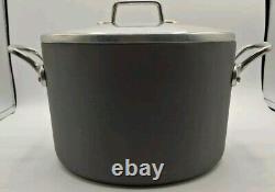 Cocotte hollandaise Vtg Magnalite GHC de 75 pintes avec couvercle et dessous de plat en aluminium anodisé