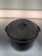Cocotte Hollandaise Ancienne En Fonte Avec Couvercle, Dimensions Int&eacute;rieures Marqu&eacute;es 10 X 4 Pouces