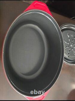 Cocotte ovale en fonte émaillée rouge de 8 litres Kirkland Signature