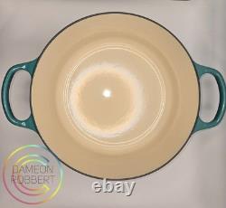 Cocotte ronde Le Creuset Signature n° 28 – 7,25 qt – Bleu Riviera – NEUVE