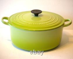 Cocotte ronde Le Creuset verte kiwi 26, 5 1/2 qt