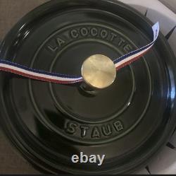 Cocotte ronde en fonte Staub, fabriquée en France