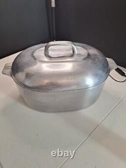 Cocotte vintage Magnalite GHC 8qt avec couvercle fabriquée aux États-Unis sans dessous-de-plat