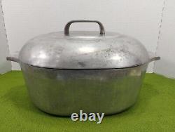 Cocotte vintage Wagner Ware Sidney O Magnalite de 8 pintes avec couvercle 4265P