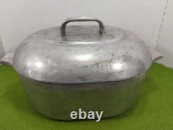 Cocotte vintage Wagner Ware Sidney O Magnalite de 8 pintes avec couvercle 4265P