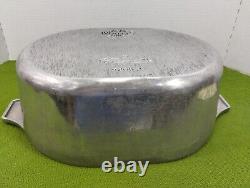 Cocotte vintage Wagner Ware Sidney O Magnalite de 8 pintes avec couvercle 4265P