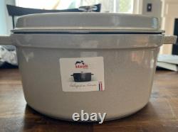 Cocottes rondes en fonte Staub 7 qt, rondes, cocotte, truffe blanche