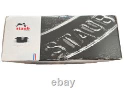 Cocottes rondes en fonte Staub 7 qt, rondes, cocotte, truffe blanche