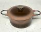 Collection De Casseroles En Fonte Émaillée Rose Marron Avec Couvercle 8.5x4.75