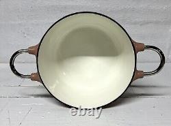 Collection de Casseroles en Fonte Émaillée Rose Marron avec Couvercle 8.5x4.75