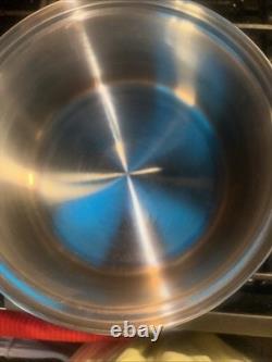 Cordon Bleu Faitout 6,5 Qt en Acier Inoxydable T304 7 Couches avec Couvercle