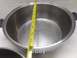 Cordon Bleu Faitout de 7 Qt en Acier Inoxydable Lié sous Pression avec Couvercle Dôme