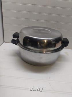Cordon Bleu Faitout de 7 Qt en Acier Inoxydable Lié sous Pression avec Couvercle Dôme