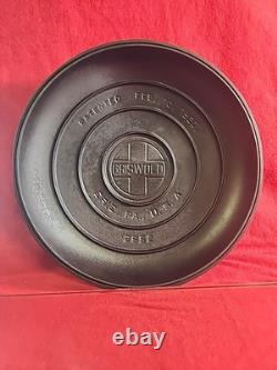 Couvercle Vintage Griswold en Fonte Tite-Top pour Faitout SEULEMENT 2552 No. 9 Erie PA États-Unis