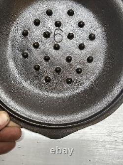 Couvercle auto-arrosant Vintage Lodge #6 pour four néerlandais en fonte, couvercle de poêle à frire cowboy VHTF