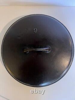 Couvercle de cocotte Griswold en fonte n°9 en forme de dôme, PN 1039