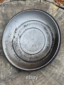 Couvercle de cocotte en fonte Vintage Griswold n° 7 Chrome Tite-Top – principalement restauré