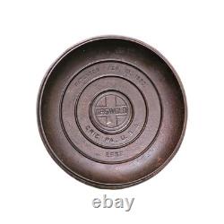 Couvercle de faitout Vintage Griswold No 9 Tite-Top Grand Logo 2552 Pat 1920