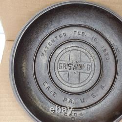 Couvercle de faitout Vintage Griswold Tite Top No 7 uniquement 2604 B
