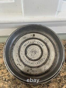 Couvercle de four hollandais Griswold en fonte #8 avec logo en chrome - couvercle seulement