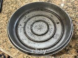 Couvercle de four hollandais Griswold en fonte #8 avec logo en chrome - couvercle seulement