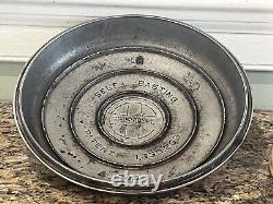 Couvercle de four hollandais Griswold en fonte #8 avec logo en chrome - couvercle seulement