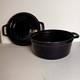 Couvercle De Po&ecirc;le-gril Pour Cocotte 2-en-1 Staub 28 Cm 7 Qt Bleu Marine En Bon Acier &eacute;maill&eacute; En Fonte France