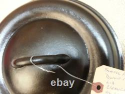 Couvercle en fonte de marmite néerlandaise à beignets Piqua Ware vintage préféré