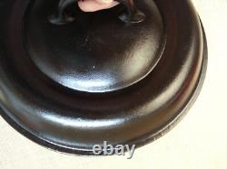 Couvercle en fonte de marmite néerlandaise à beignets Piqua Ware vintage préféré