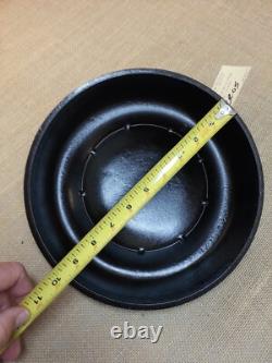 Couvercle en fonte de marmite néerlandaise à beignets Piqua Ware vintage préféré