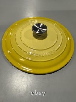 Couvercle en fonte émaillée Le Creuset Signature pour faitout rond, 3,5 Qt Jaune