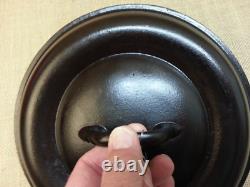 Couvercle en fonte émaillée Piqua Ware vintage pour casserole néerlandaise à donuts