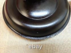 Couvercle en fonte émaillée Piqua Ware vintage pour casserole néerlandaise à donuts