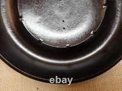 Couvercle en fonte émaillée Piqua Ware vintage pour casserole néerlandaise à donuts